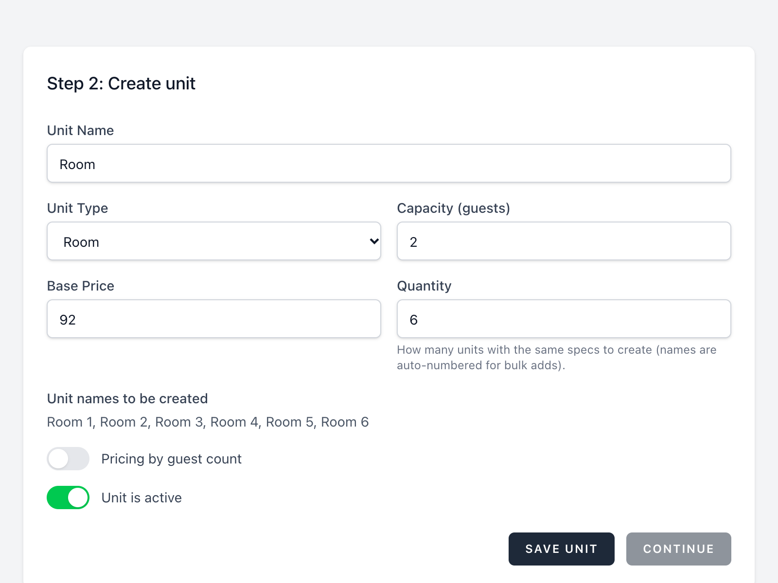 Add your rooms